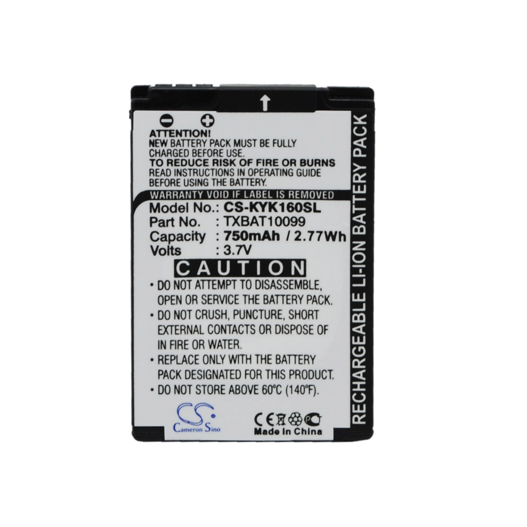 Batterie Batteria del telefono cellulare CS-KYK160SL