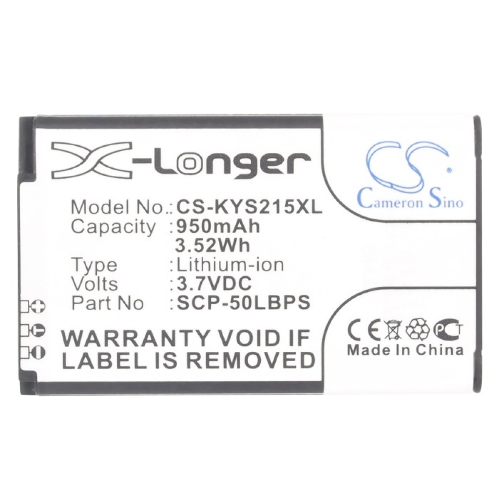 Sostituzione della batteria compatibile per Kyocera 5AAXBT062GEA,SCP-50LBPS