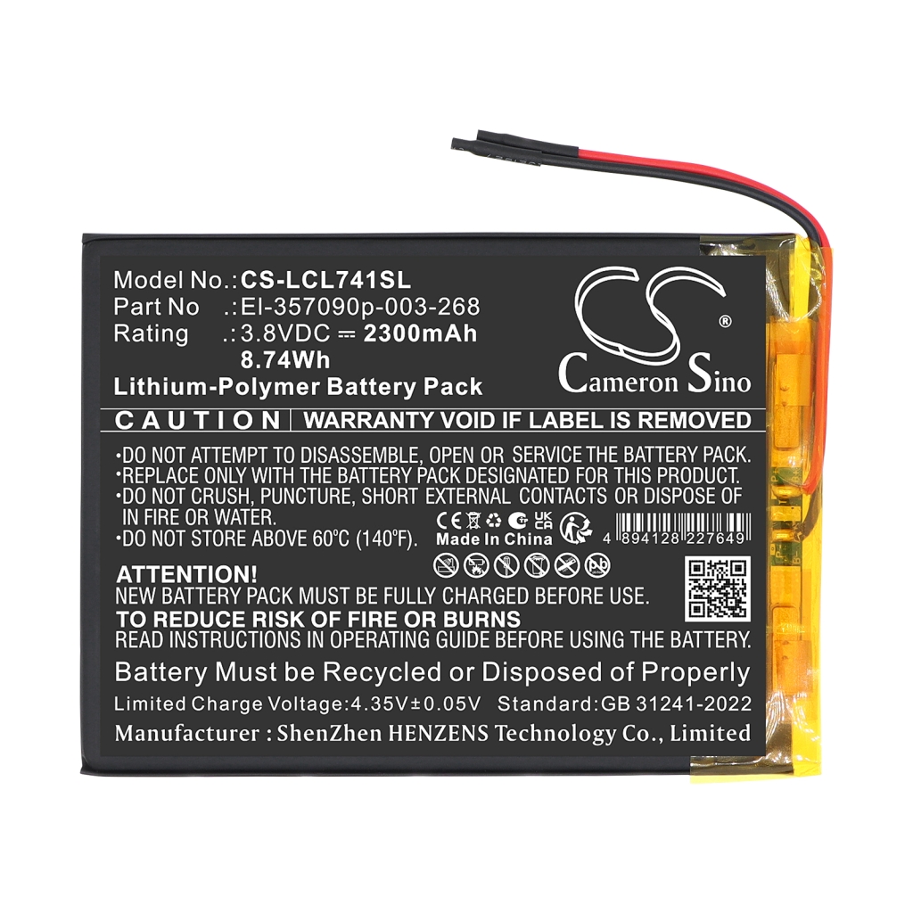 Batteria compatibile con Logicom CS-LCL741SL