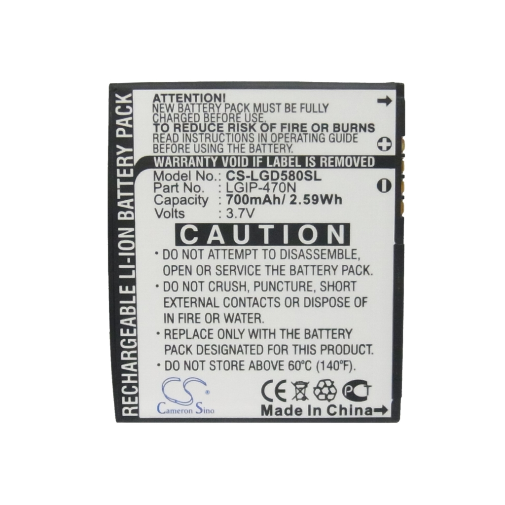 Sostituzione della batteria compatibile per LG LGIP-470N,SBPL0098601