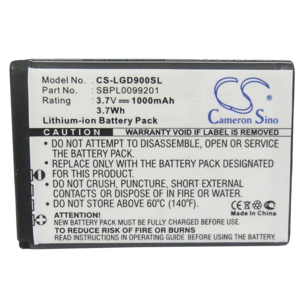 Sostituzione della batteria compatibile per LG LGIP-520N,SBPL0099201