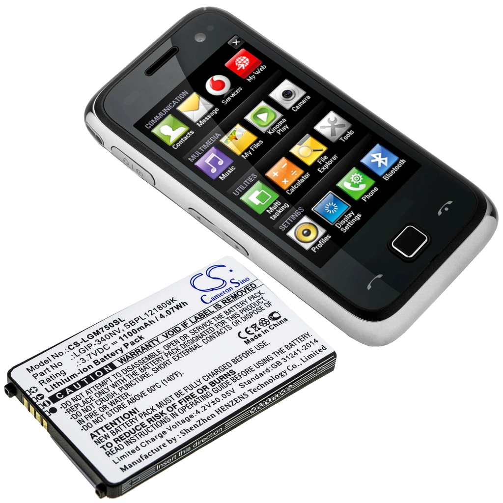 Batterie Batteria del telefono cellulare CS-LGM750SL