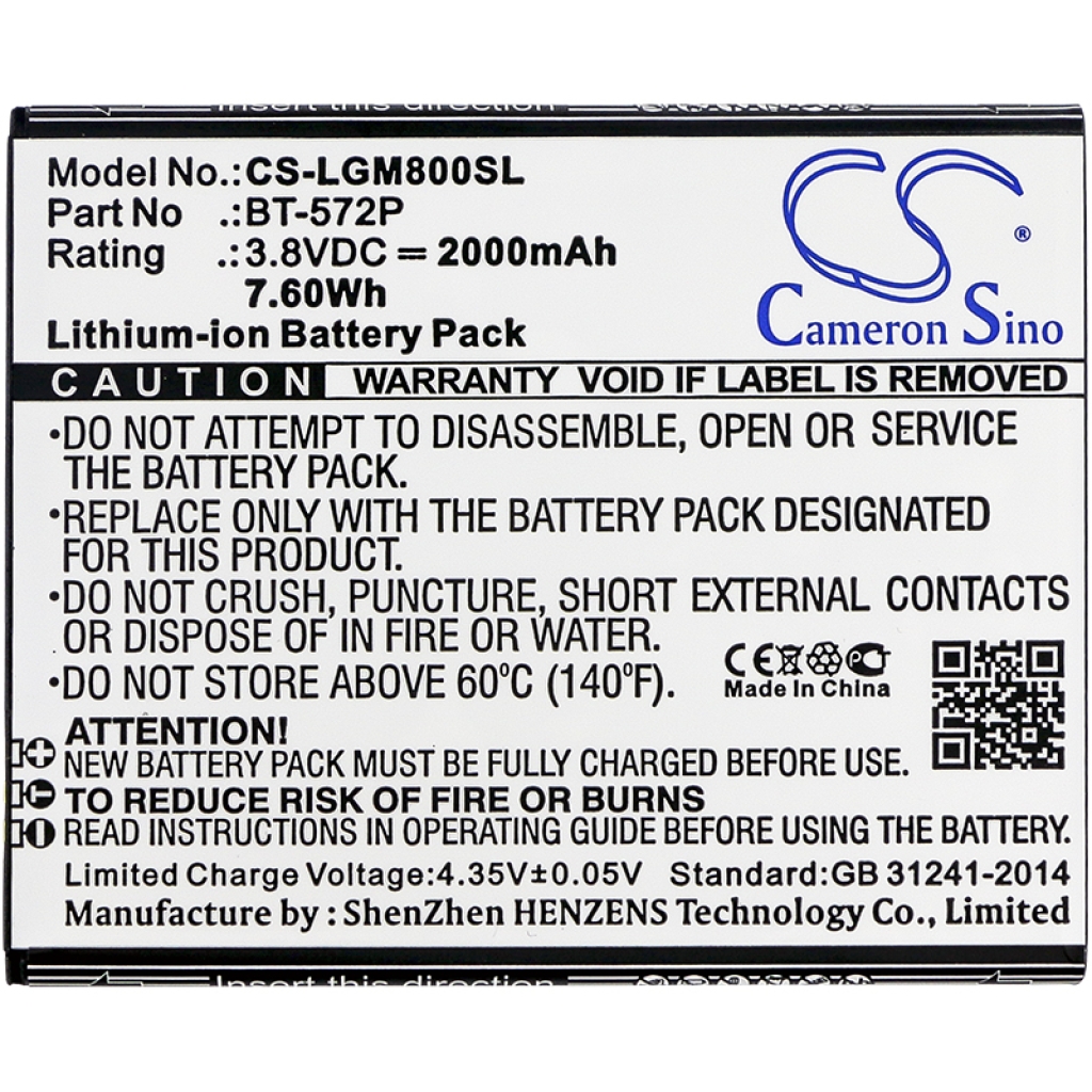 Batteria Sostituisce BT-572P
