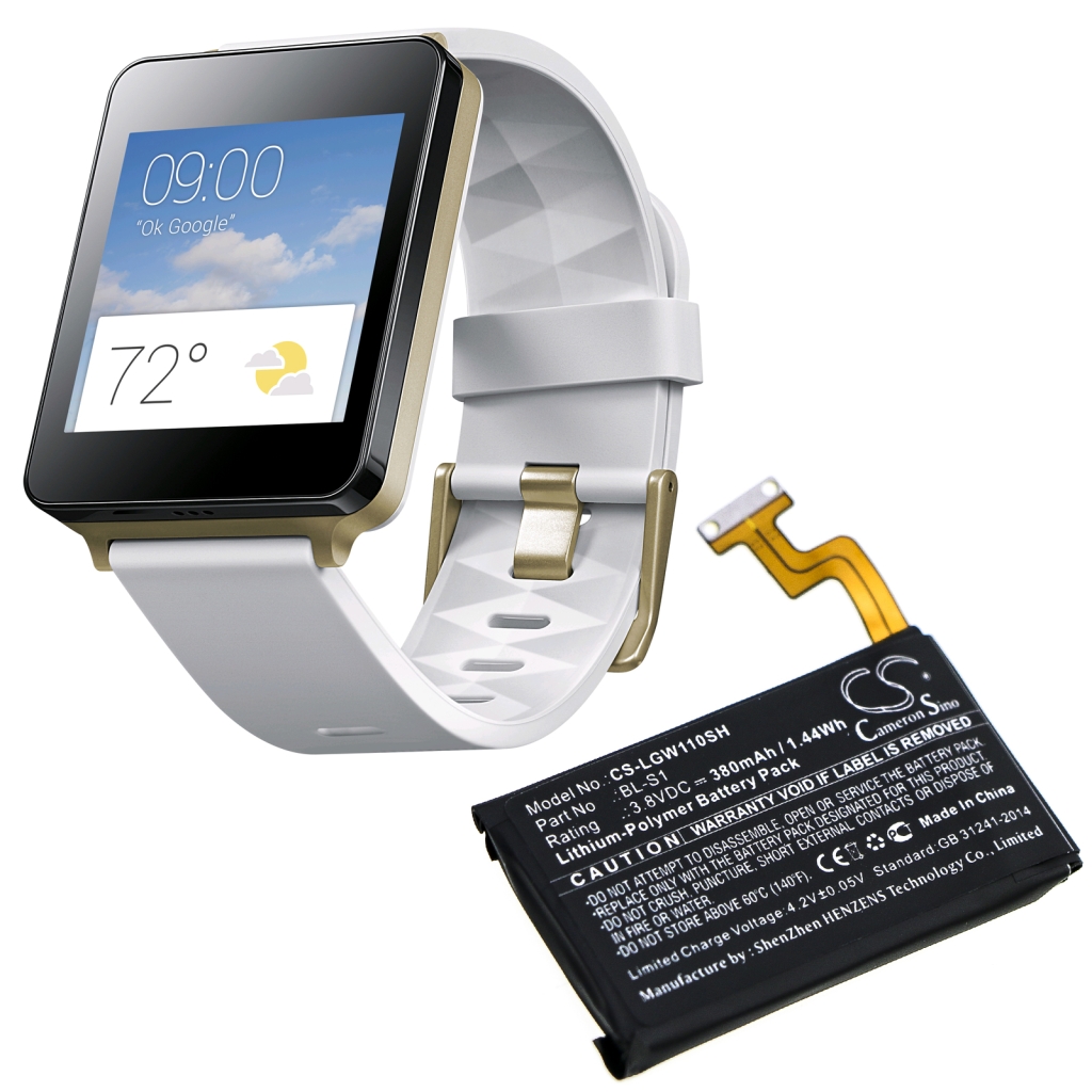 Batterie Batteria dello Smartwatch CS-LGW110SH