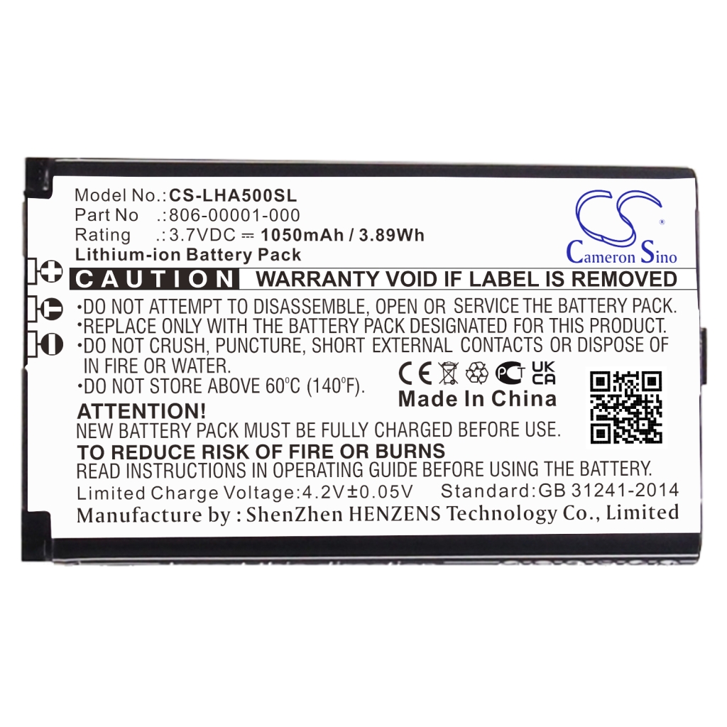 Sostituzione della batteria compatibile per Lightspeed 806-00001-000
