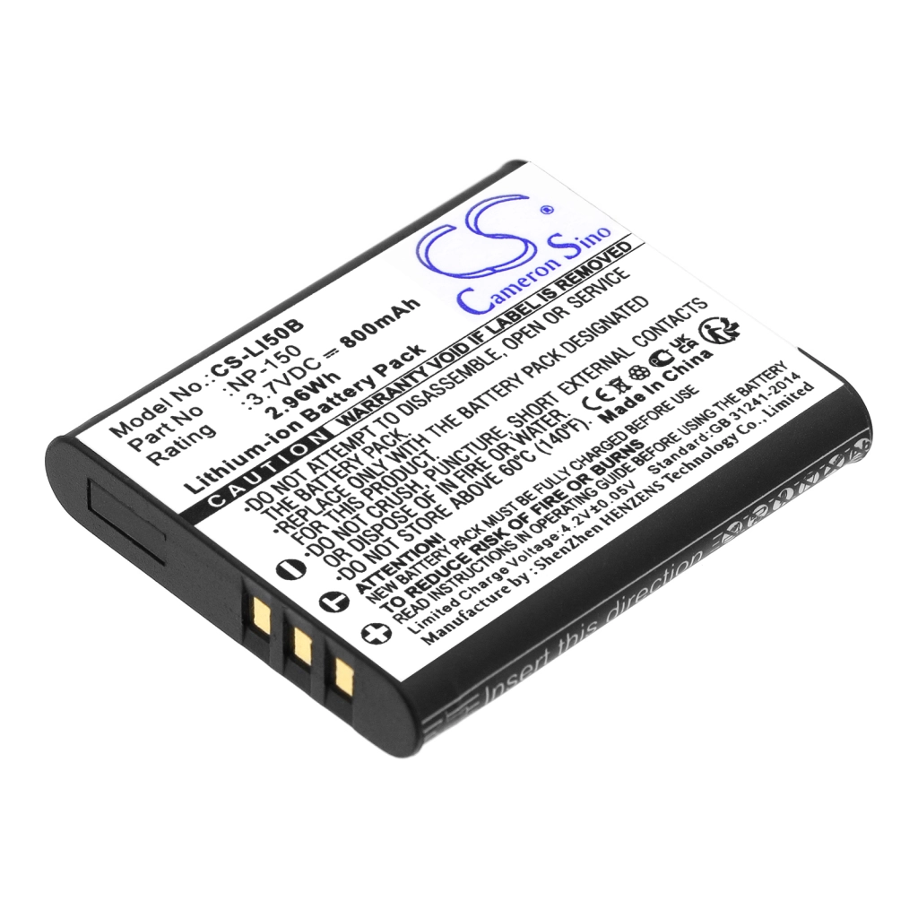 Batteria della fotocamera PENTAX Optio RZ10 LIME (CS-LI50B)