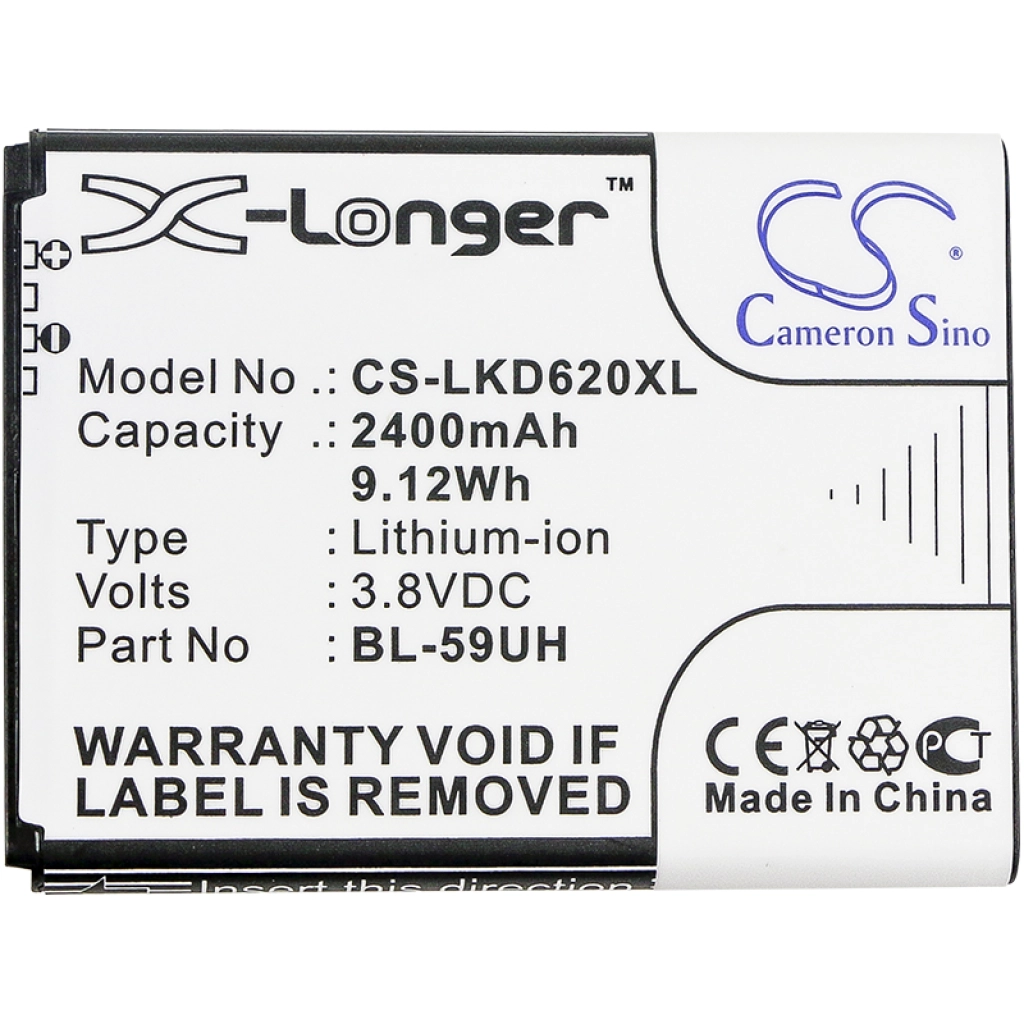 Batterie Batteria del telefono cellulare CS-LKD620XL