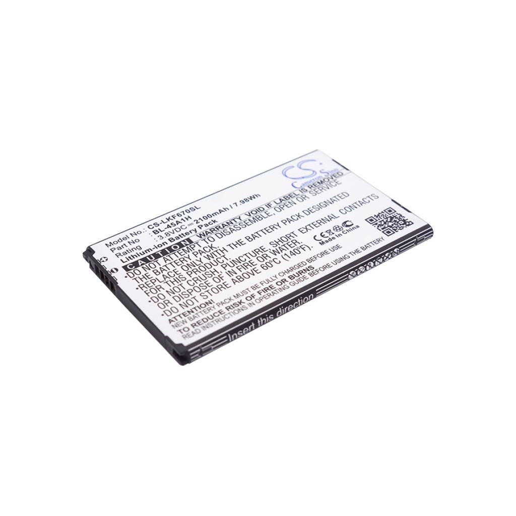 Sostituzione della batteria compatibile per LG BL-45A1H,EAC63158301