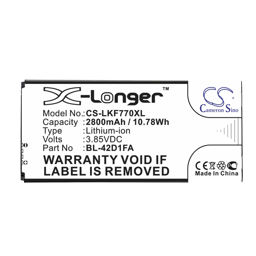 Sostituzione della batteria compatibile per LG BL-42D1FA,EAC63238201