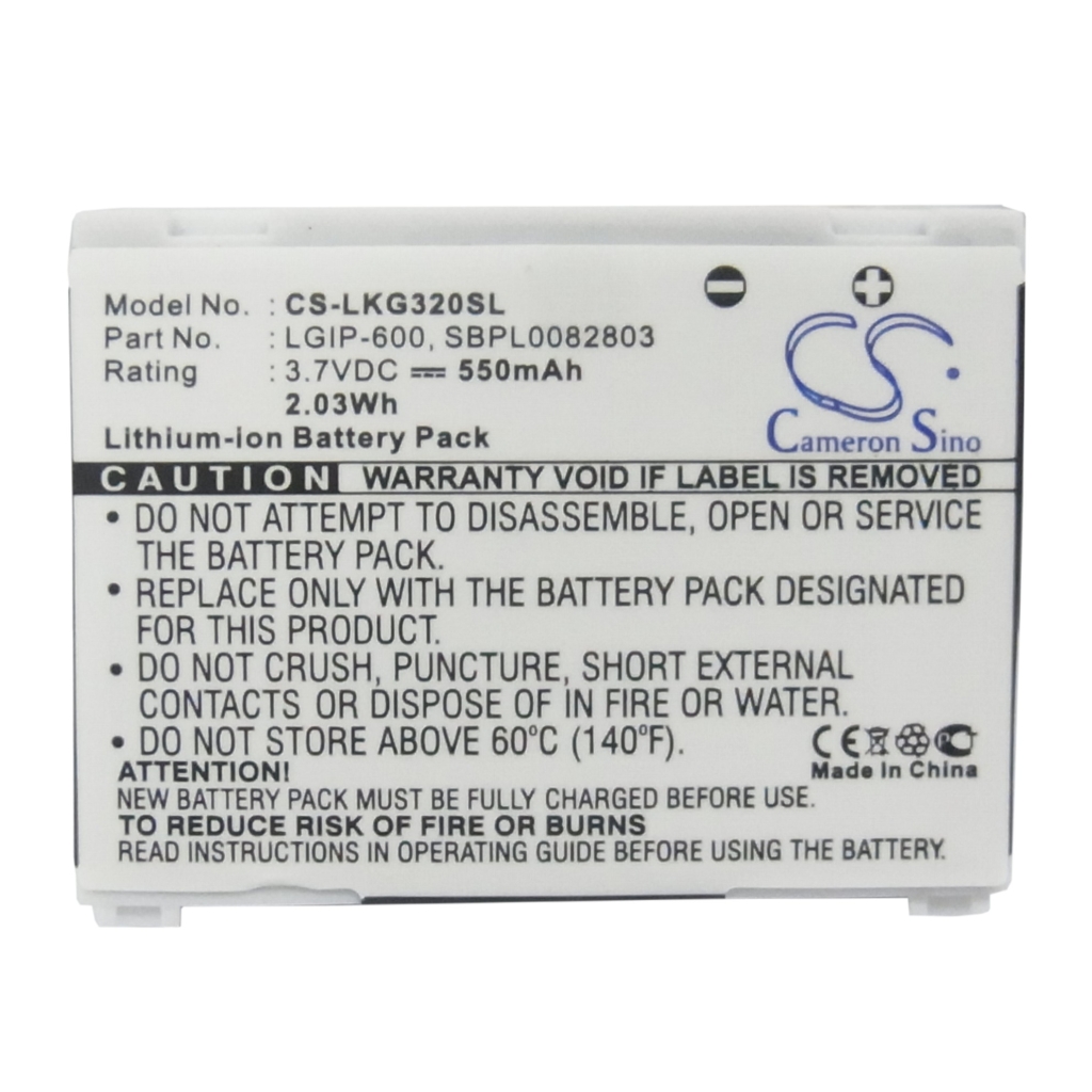 Batteria del telefono cellulare LG CS-LKG320SL