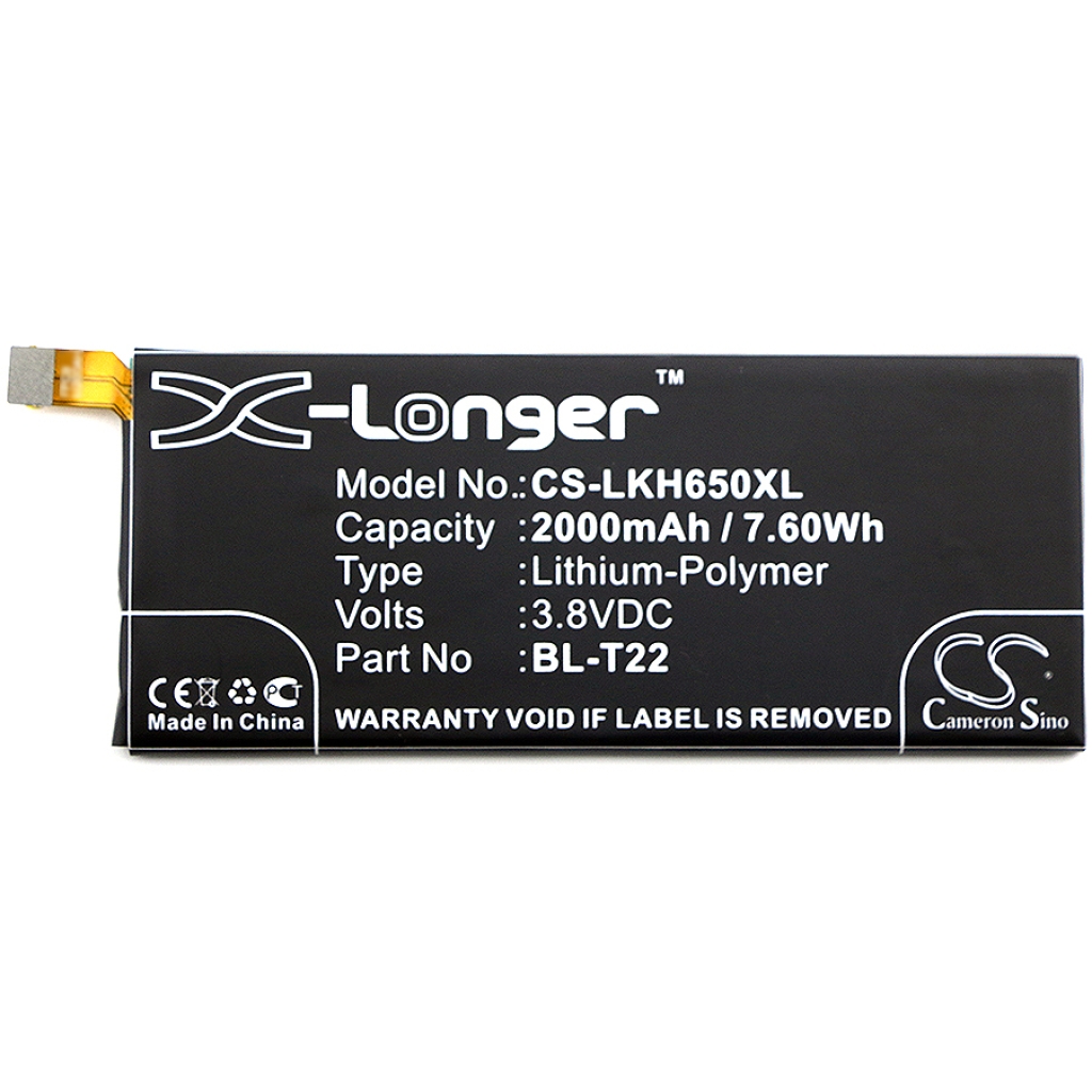 Sostituzione della batteria compatibile per LG BL-T22,EAC63158201