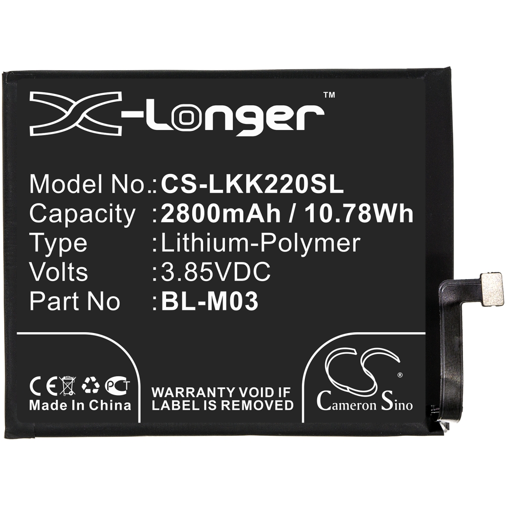 Sostituzione della batteria compatibile per LG BL-M03,EAC64791001