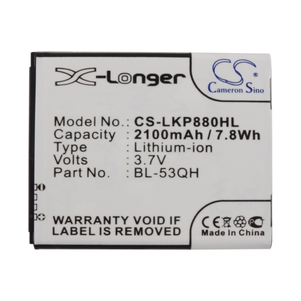 Batteria compatibile con LG MetroPCS CS-LKP880HL