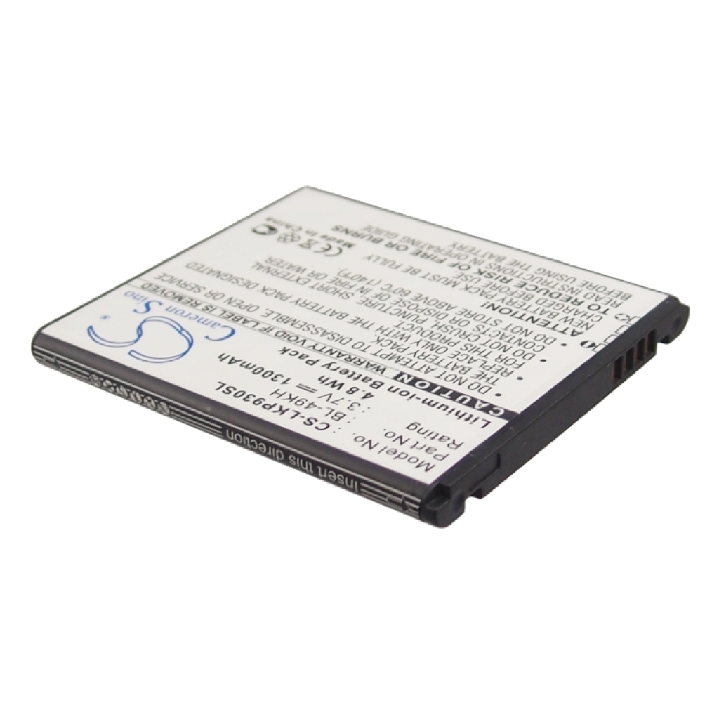 Sostituzione della batteria compatibile per Verizon BL-49KH,LGVS920BAT