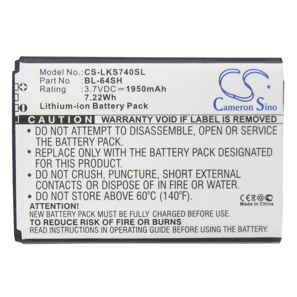 Sostituzione della batteria compatibile per LG BL-64SH