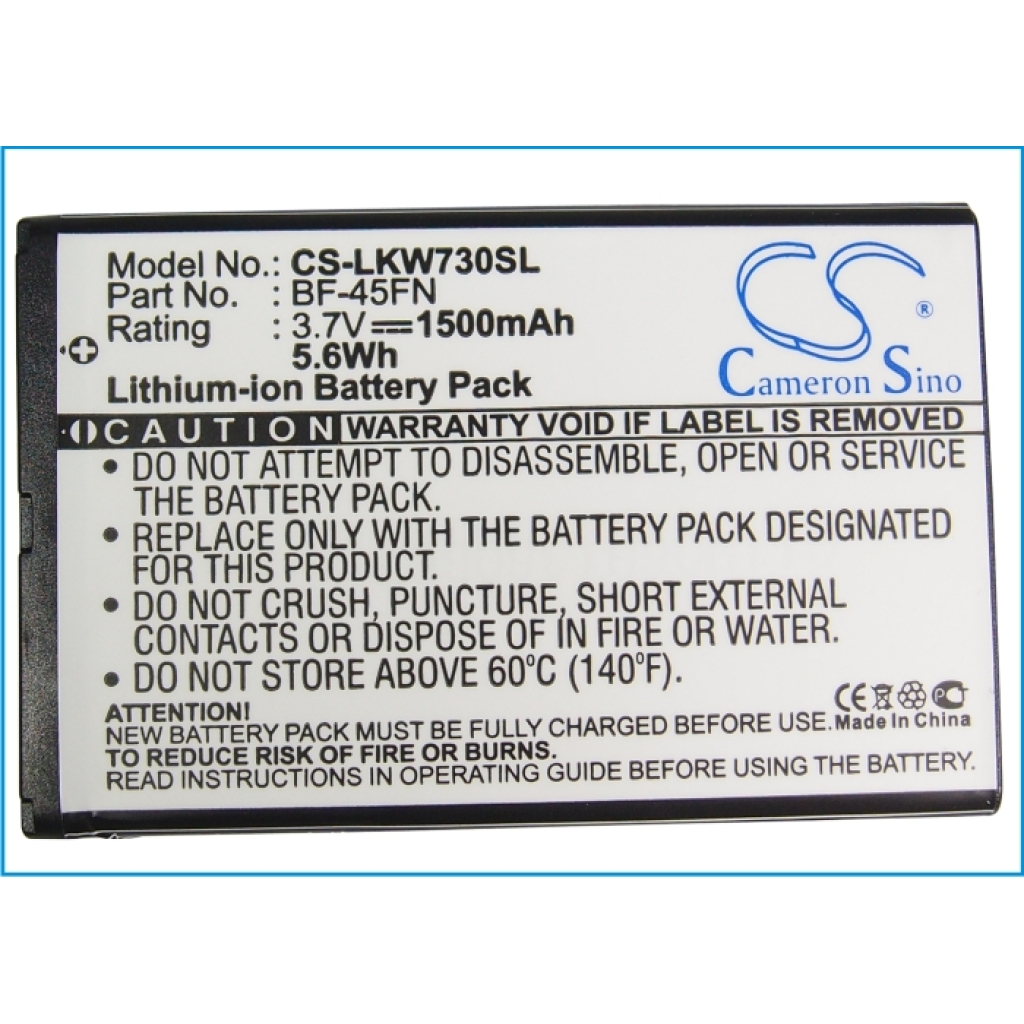 Sostituzione della batteria compatibile per LG BF-45FN