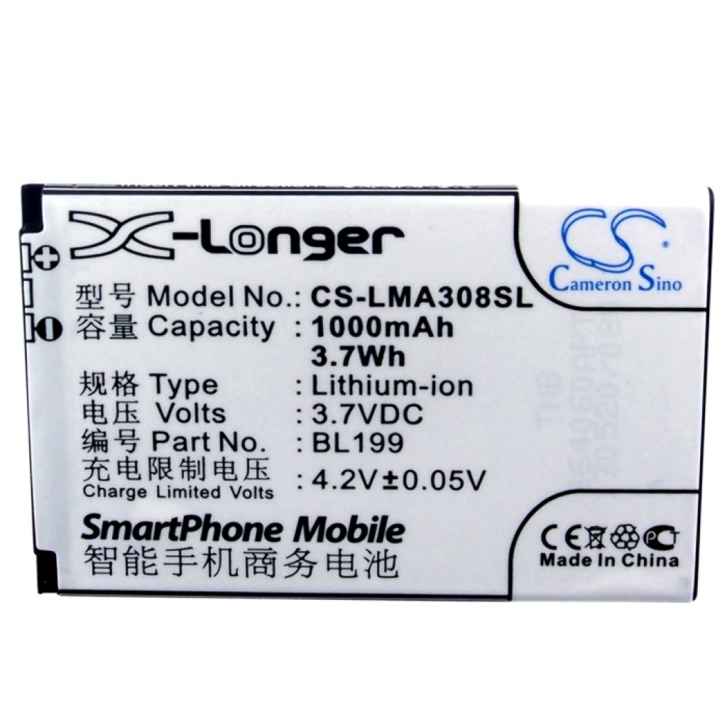 Batteria del telefono cellulare Lenovo CS-LMA308SL