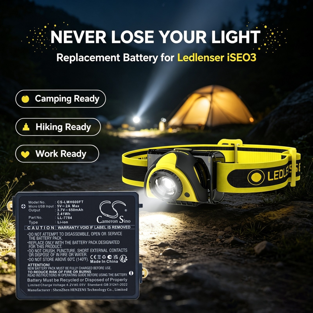 Batteria per Ledlenser iSEO5R