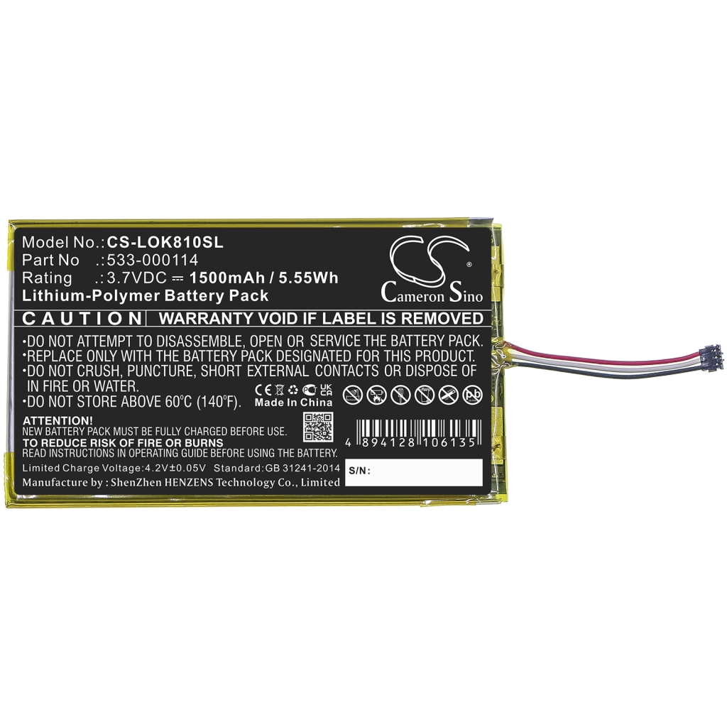 Batteria della tastiera Logitech CS-LOK810SL
