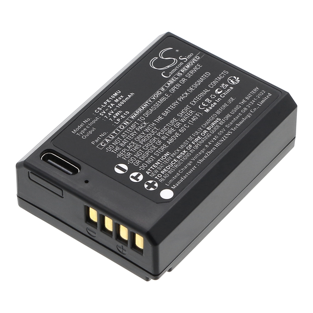 Sostituzione della batteria compatibile per Canon LP-E10