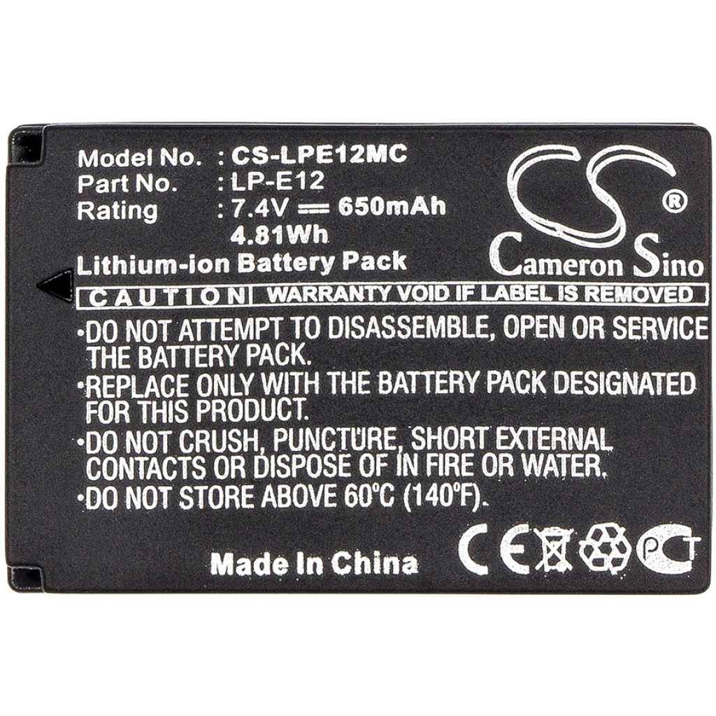 Batteria della fotocamera Canon EOS-M10