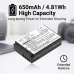 Battery compatible with Canon