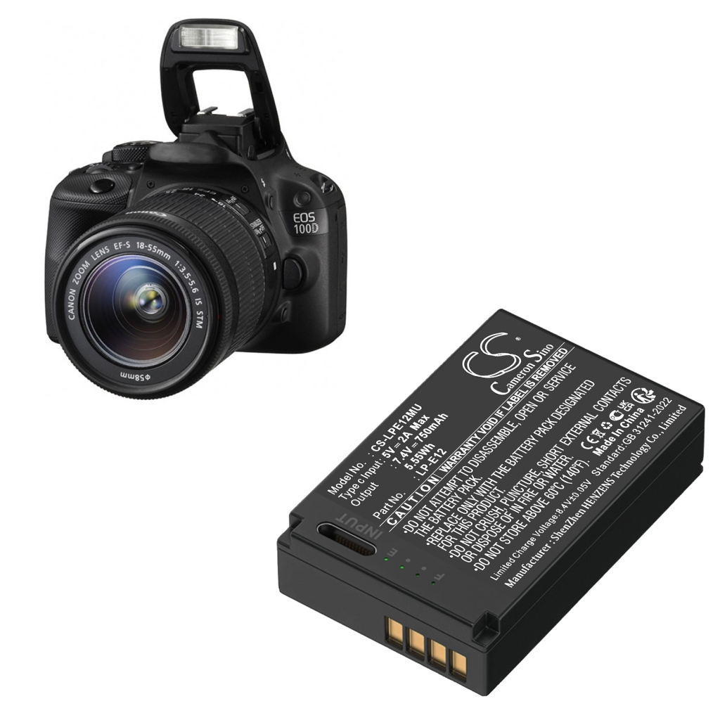 Batteria della fotocamera Canon CS-LPE12MU