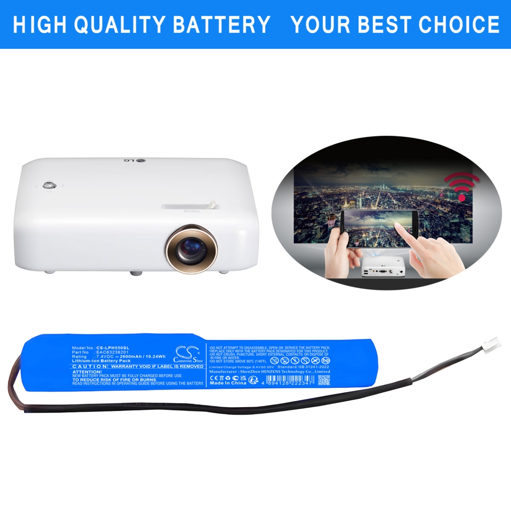 Batteries Projector Battery CS-LPH550SL