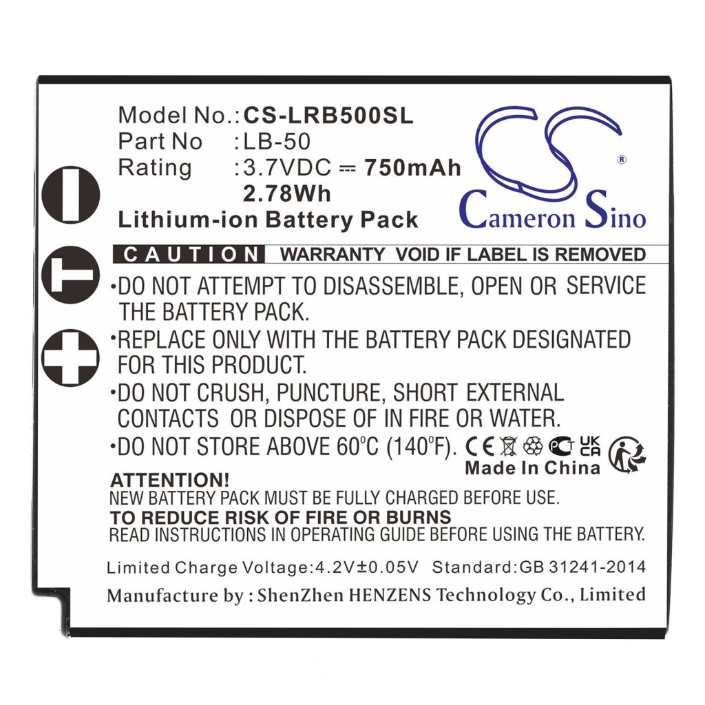 Batterie Audio device batteries CS-LRB500SL