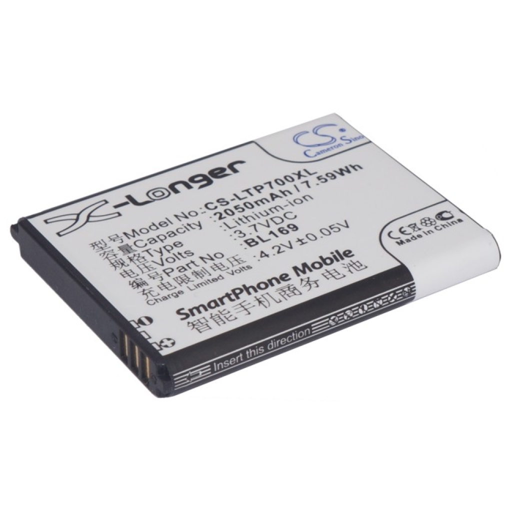 Batteria del telefono cellulare Lenovo CS-LTP700XL