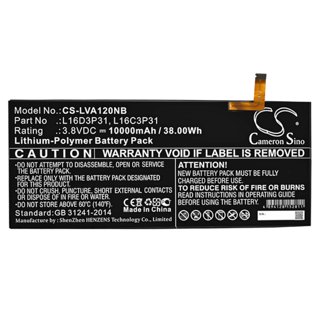 Sostituzione della batteria compatibile per LENOVO L16C3P31,L16D3P31