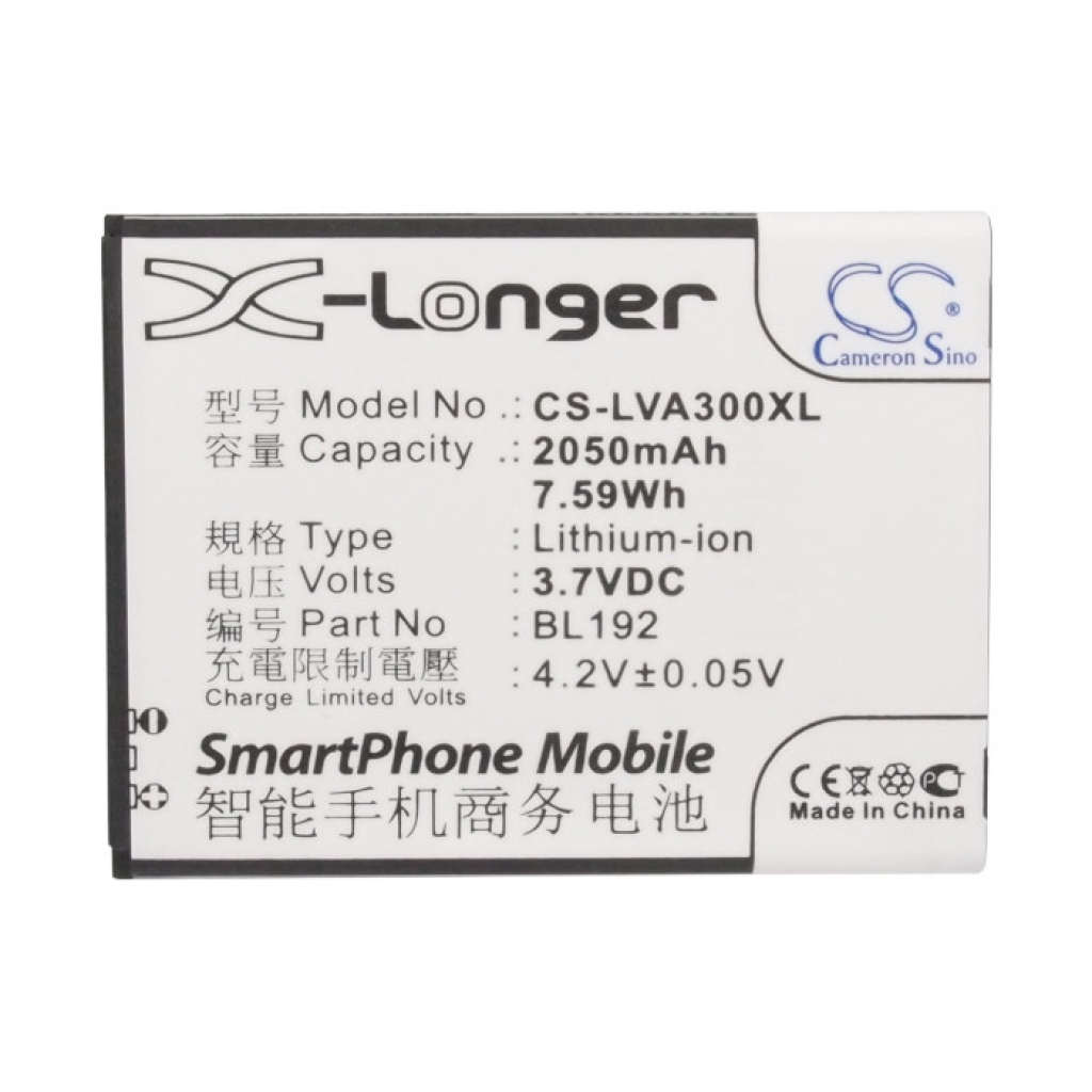 Batteria del telefono cellulare Lenovo CS-LVA300XL