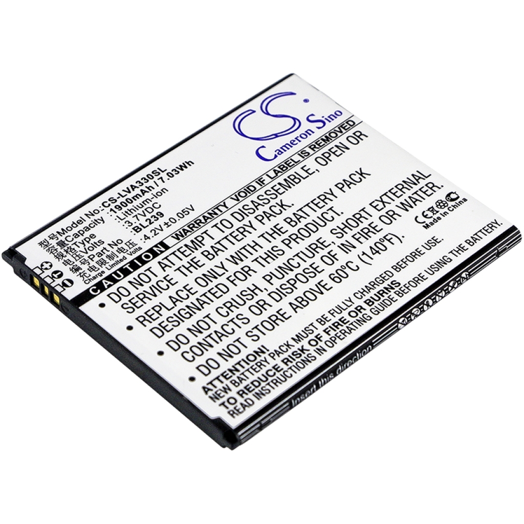 Batteria del telefono cellulare Lenovo CS-LVA330SL