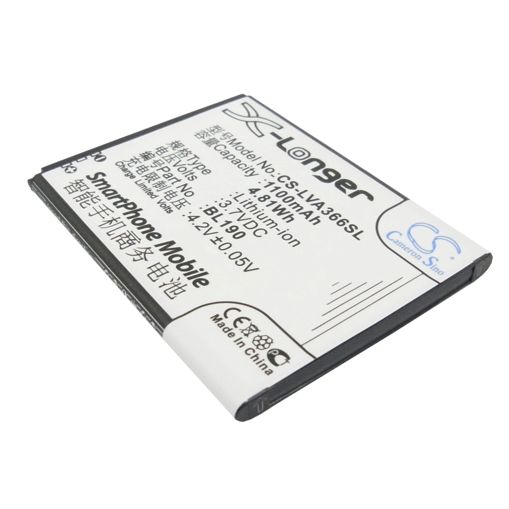 Batterie Batteria del telefono cellulare CS-LVA366SL