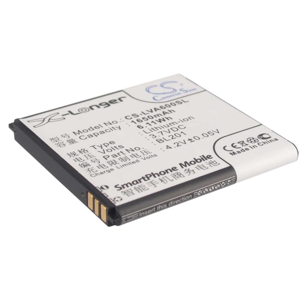 Batteria del telefono cellulare Lenovo CS-LVA600SL