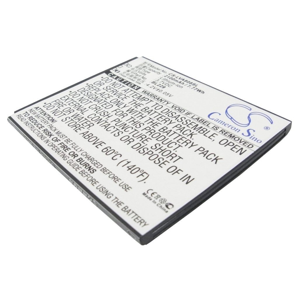 Batteria del telefono cellulare Lenovo CS-LVA808SL