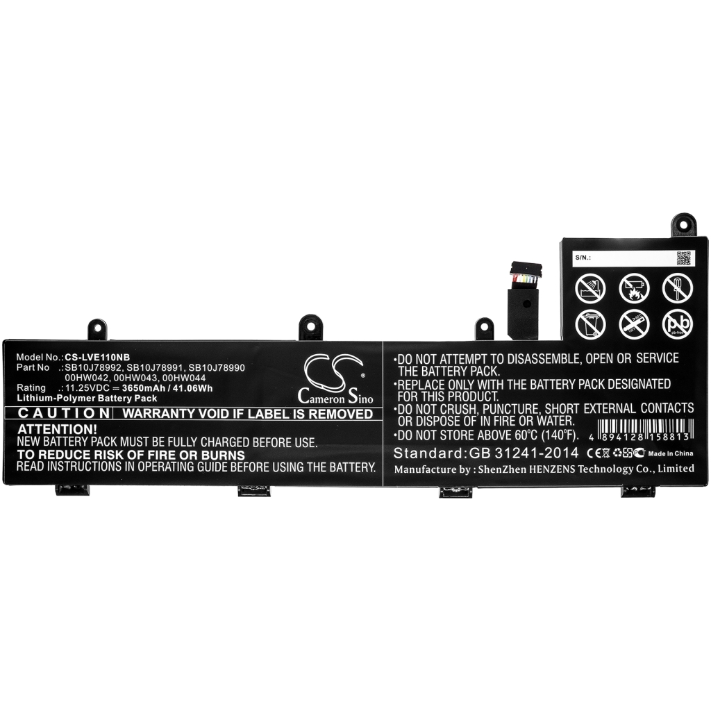 Batterie Sostituisce 00HW042