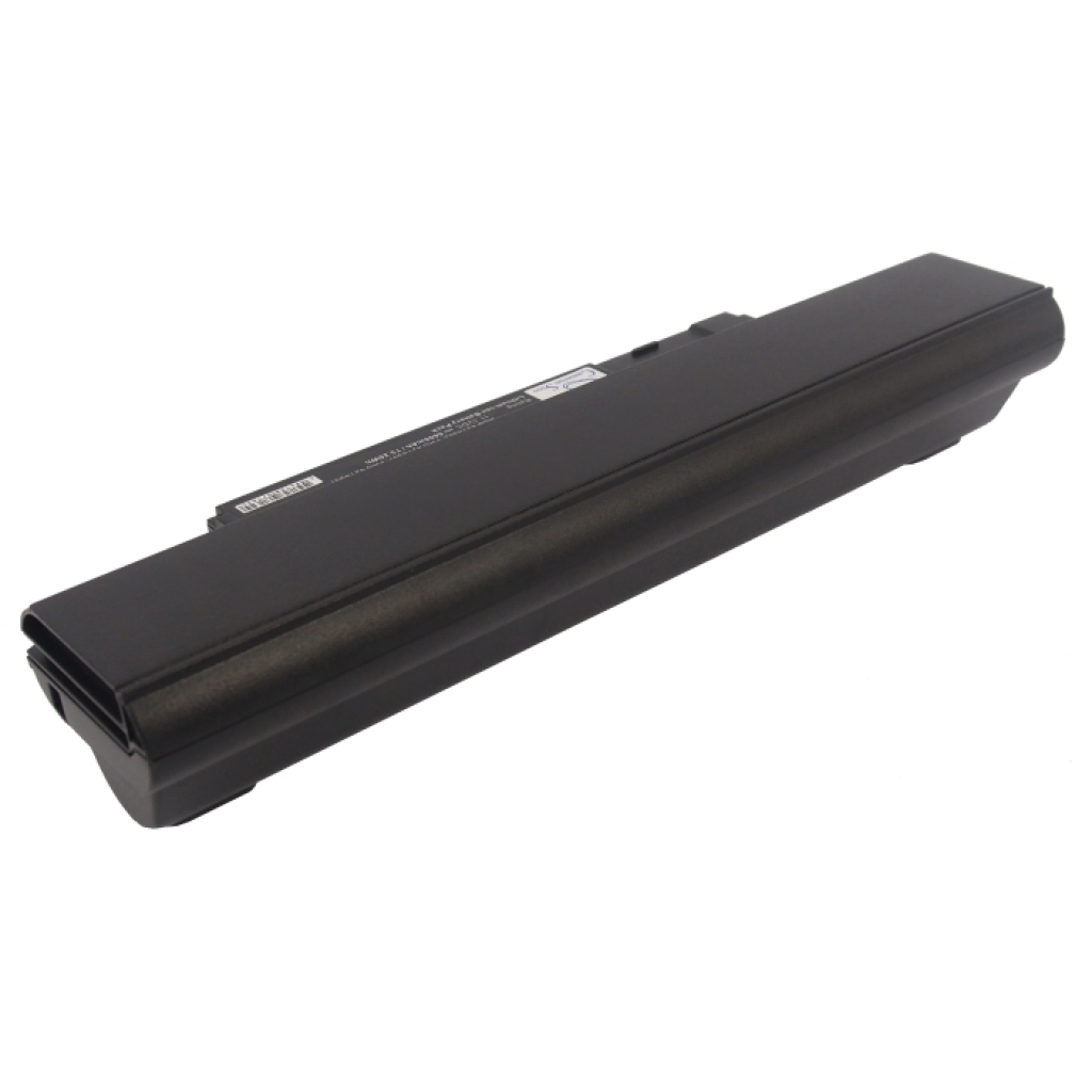 Batteria laptop CS-LVE120HB, vista angolata con forma cilindrica e piccola etichetta CS