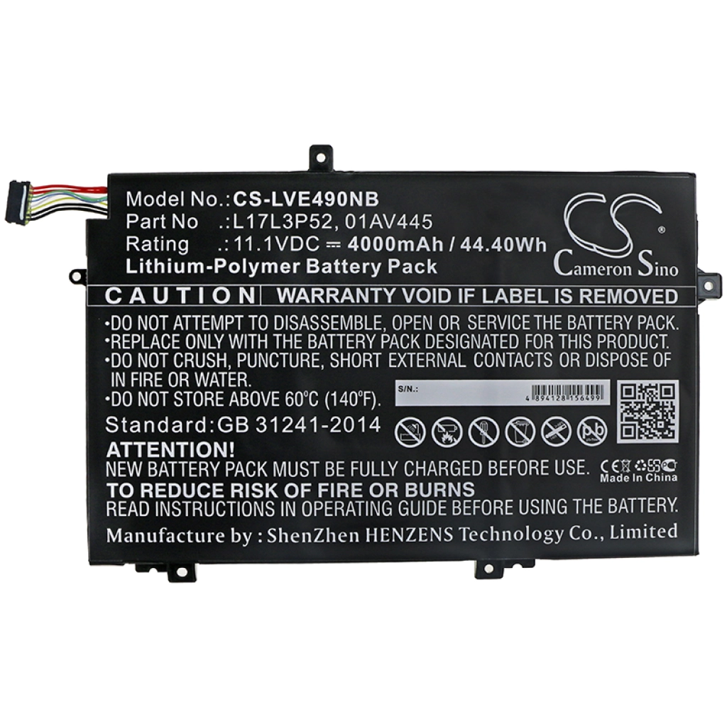 Batterie Batteria notebook CS-LVE490NB