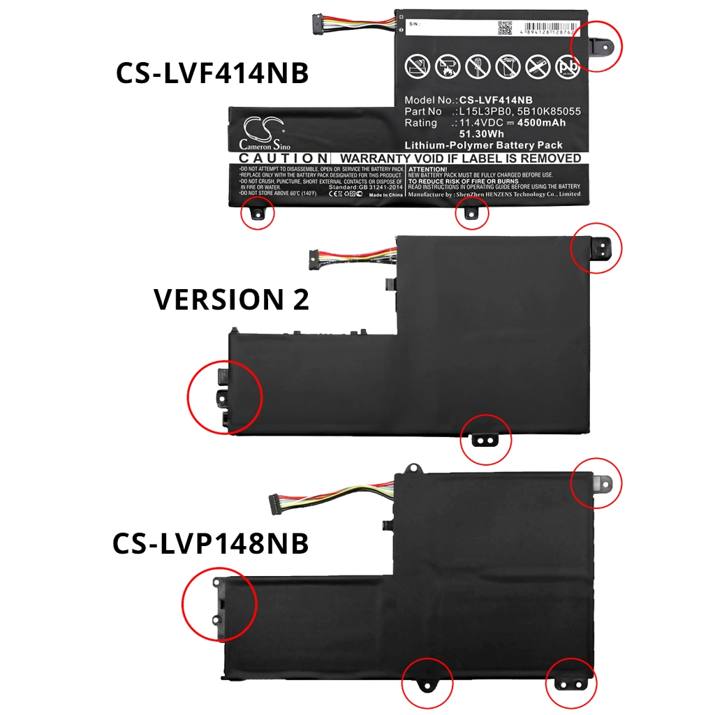 Batterie Sostituisce 5B10W67239