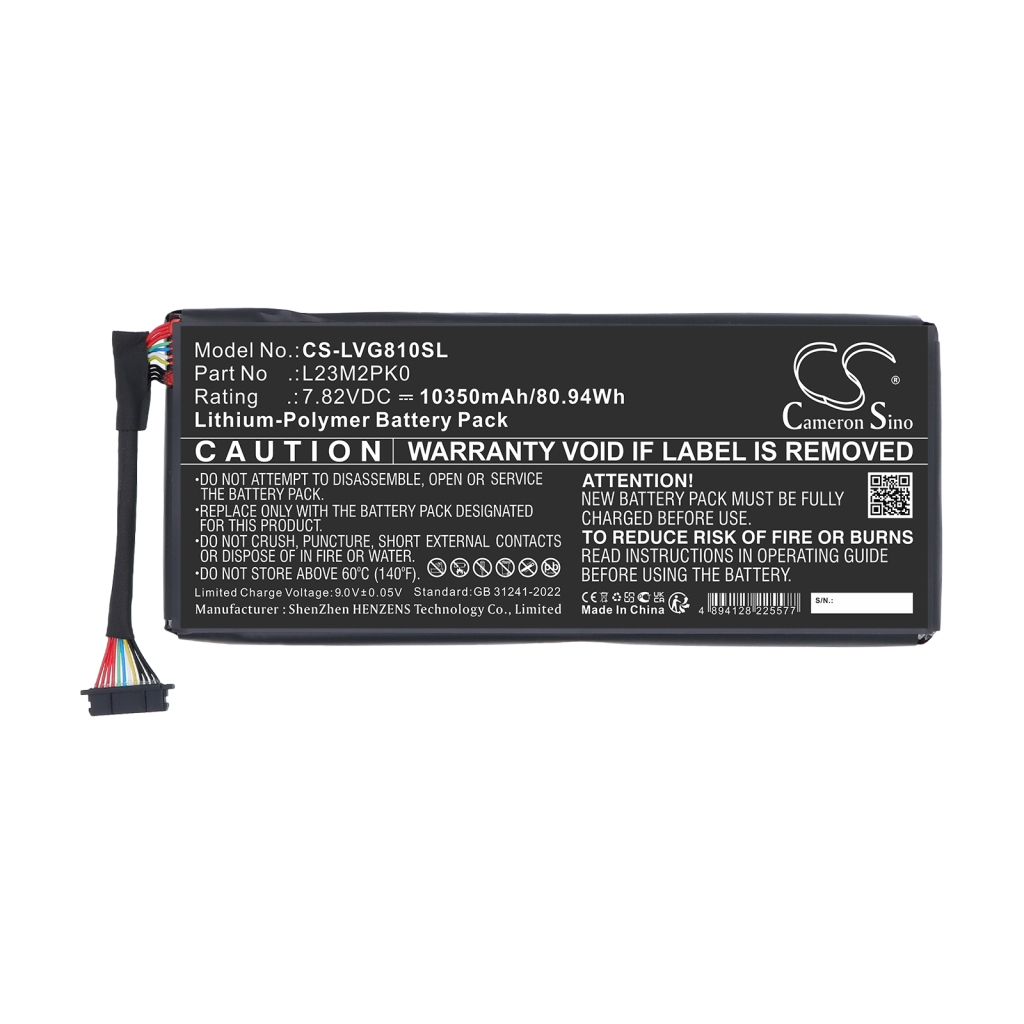 Batteria compatibile con Lenovo CS-LVG810SL