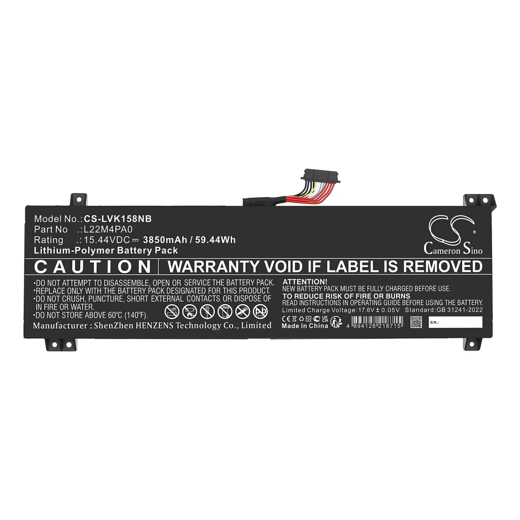Batterie Batteria notebook CS-LVK158NB