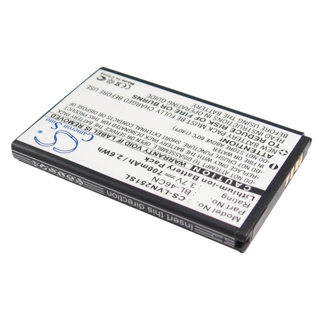 Batterie Batteria del telefono cellulare CS-LVN251SL