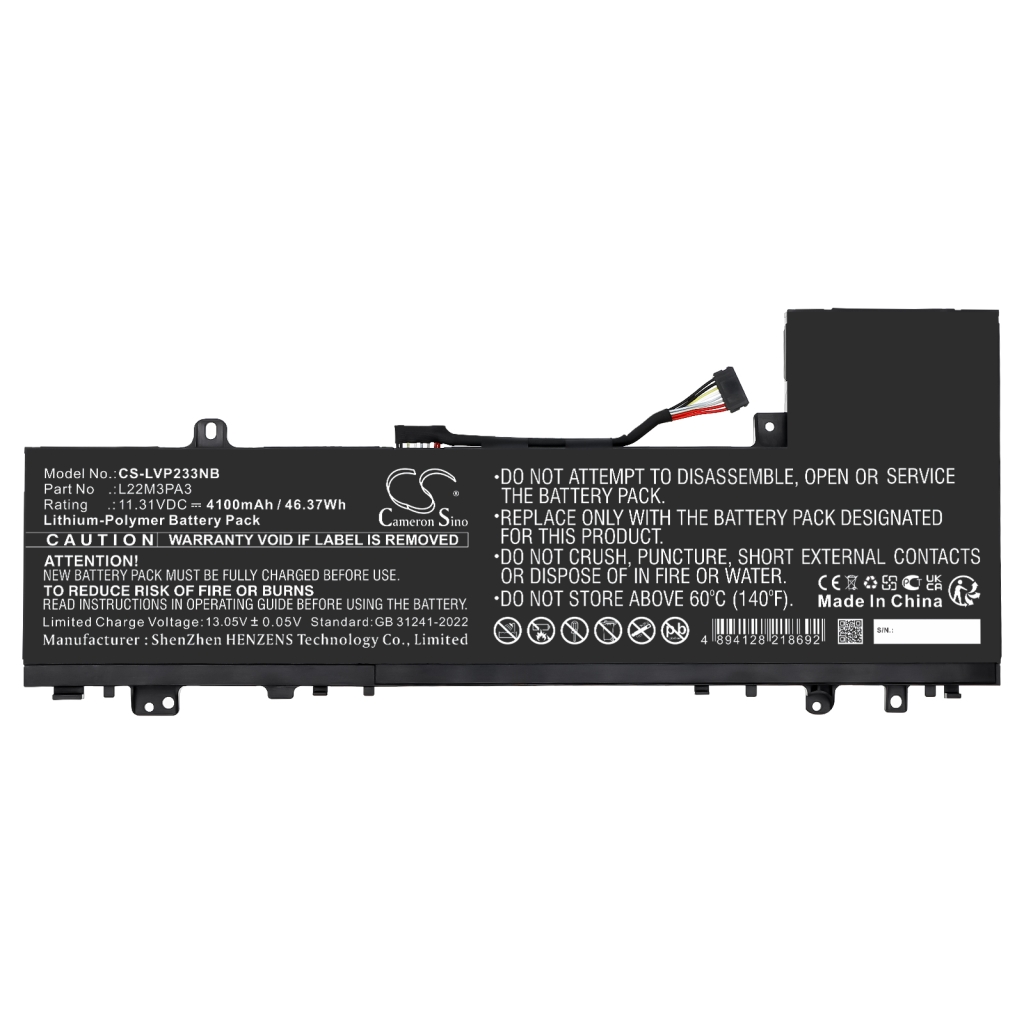 Batterie Batteria notebook CS-LVP233NB