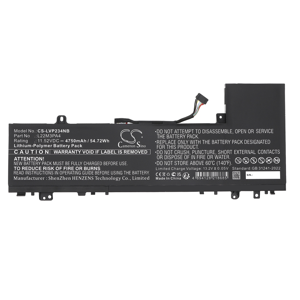 Batterie Batteria notebook CS-LVP234NB