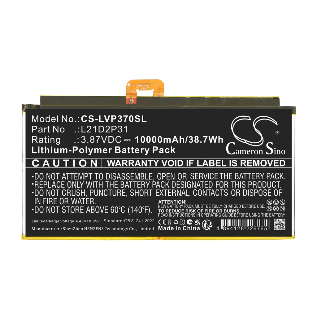 Batteria compatibile con Lenovo CS-LVP370SL
