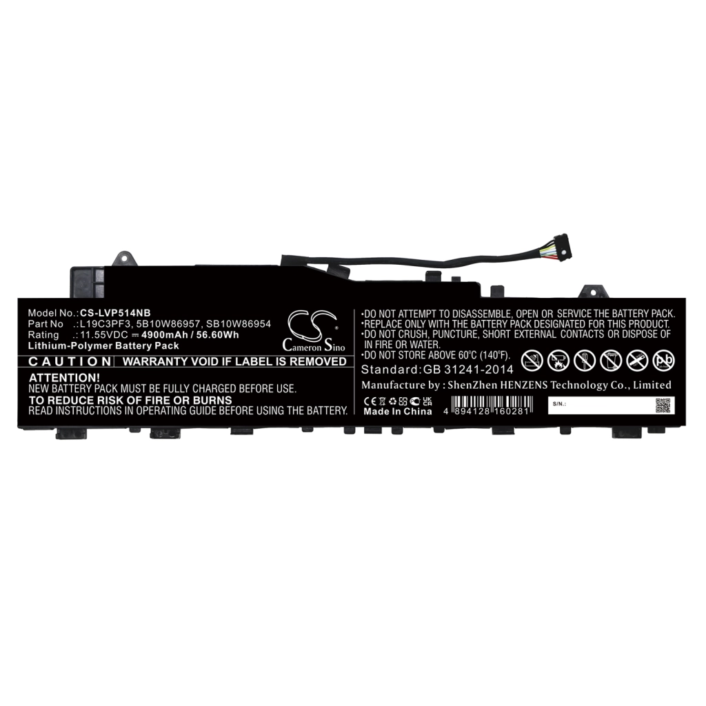 Batterie Batteria notebook CS-LVP514NB