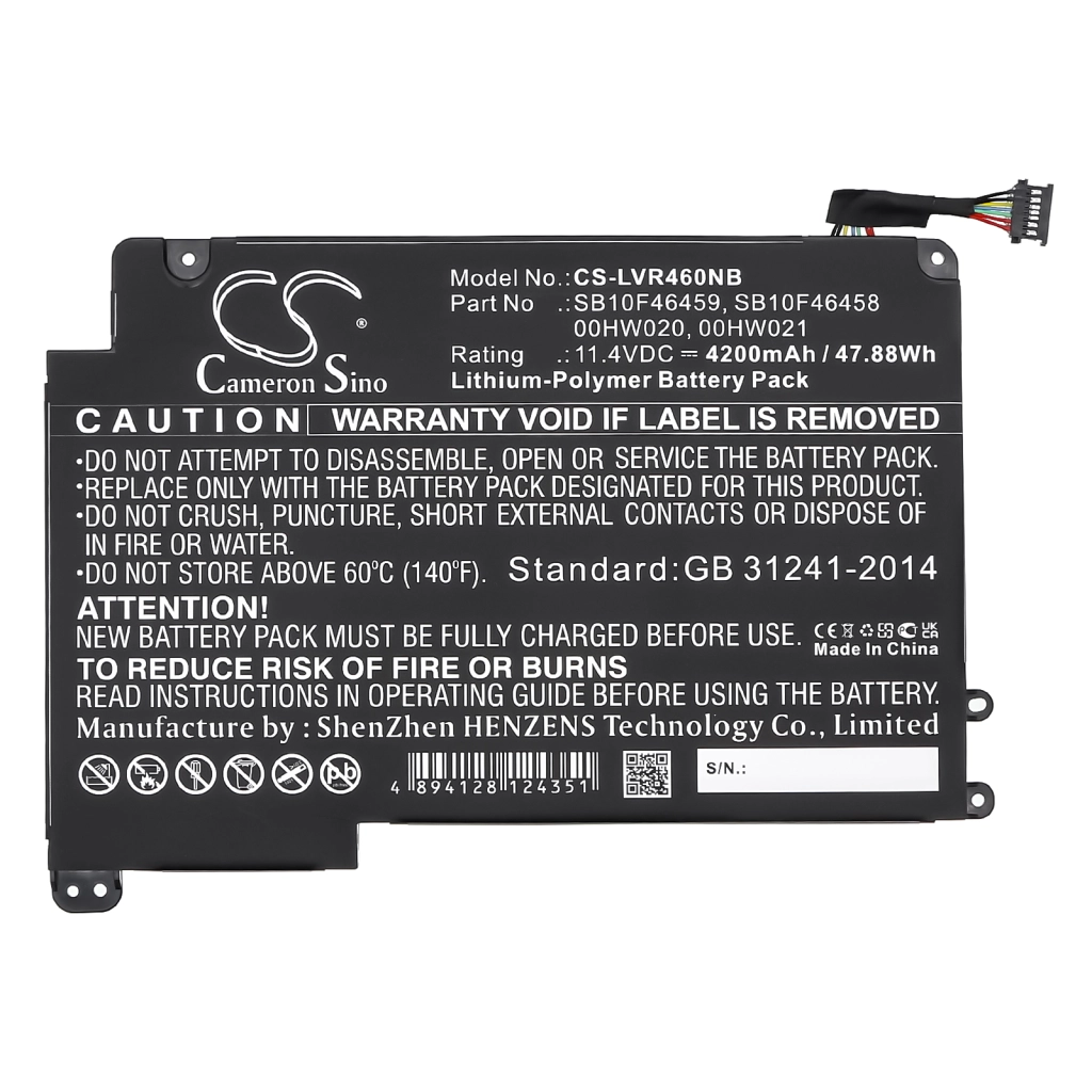 Batterie Sostituisce 00HW020