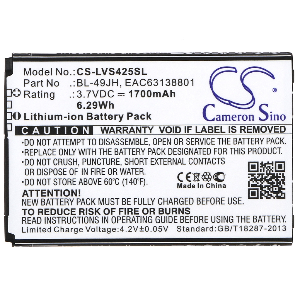 Sostituzione della batteria compatibile per LG BL-49JH,EAC63138801