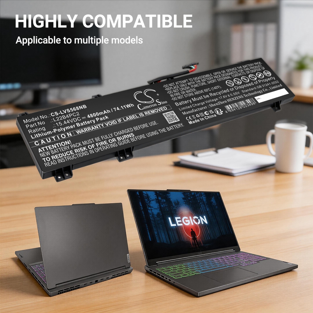 Batteria compatibile con Lenovo CS-LVS568NB